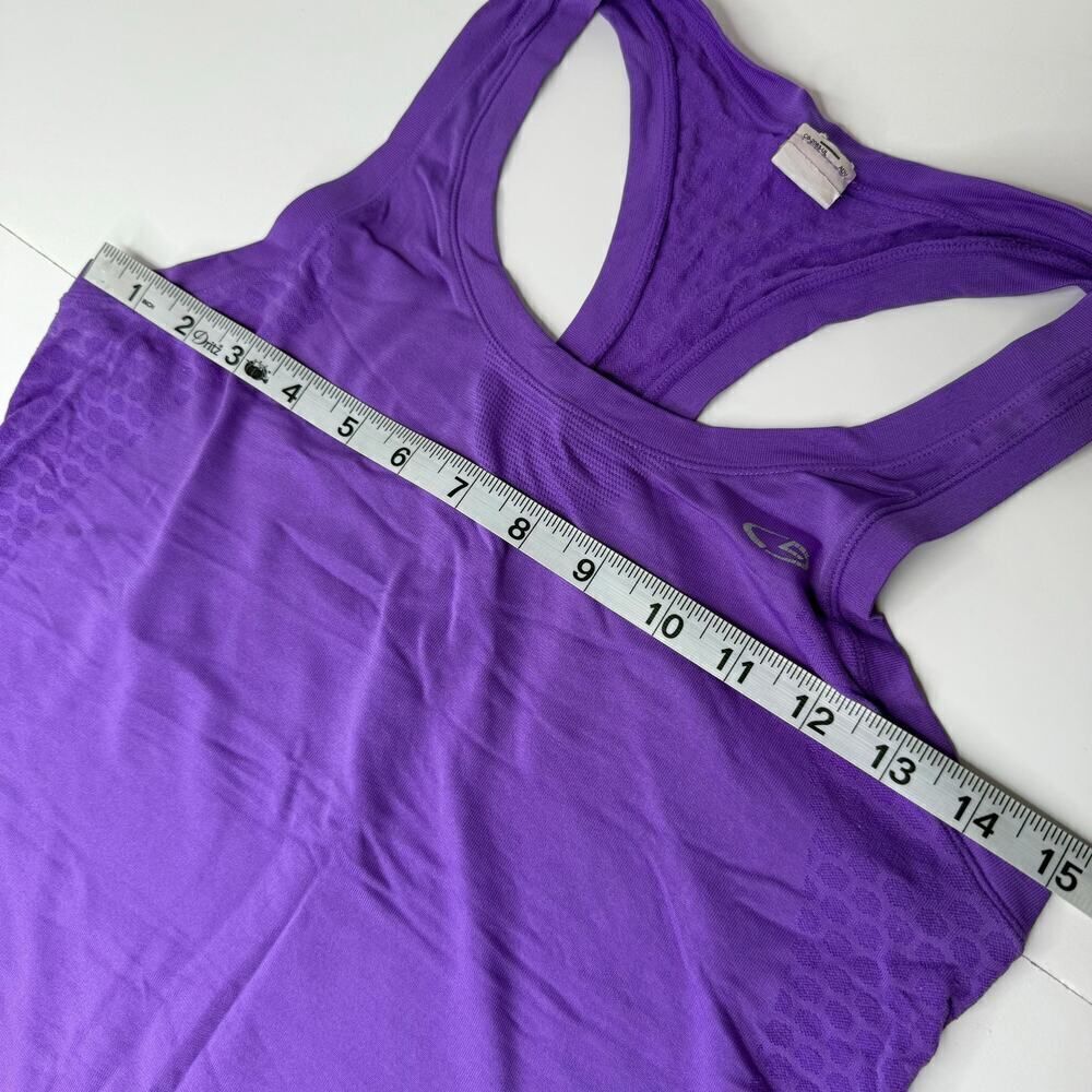 Champion Duo Dry Purple Racerback Tank Top XS/S | Performance Workout Shirt Top - Picture 4 of 5